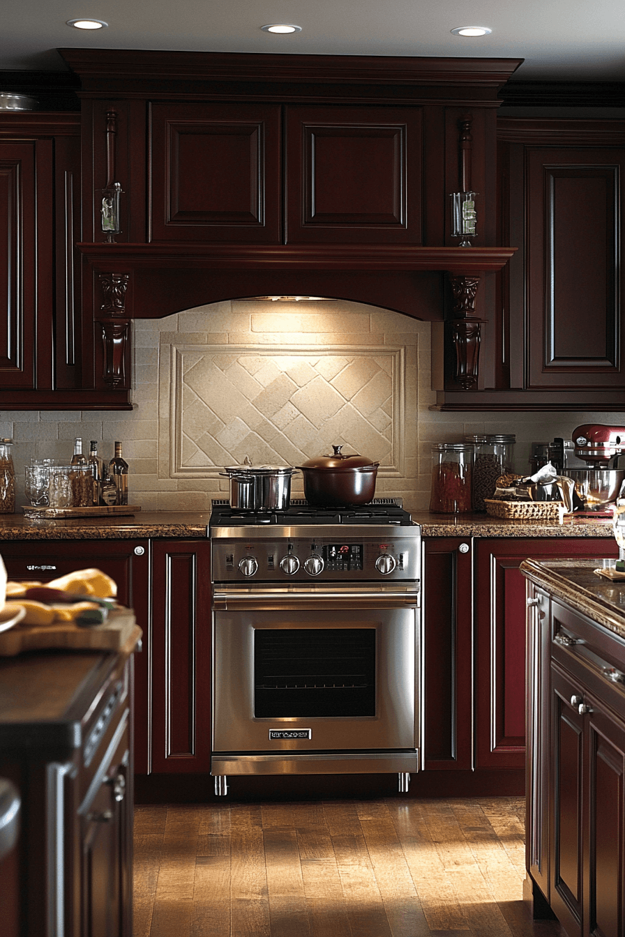 29 Cherry Kitchen Cabinets to Refresh Your Space with Classic Appeal 28 Cherry Kitchen Cabinets