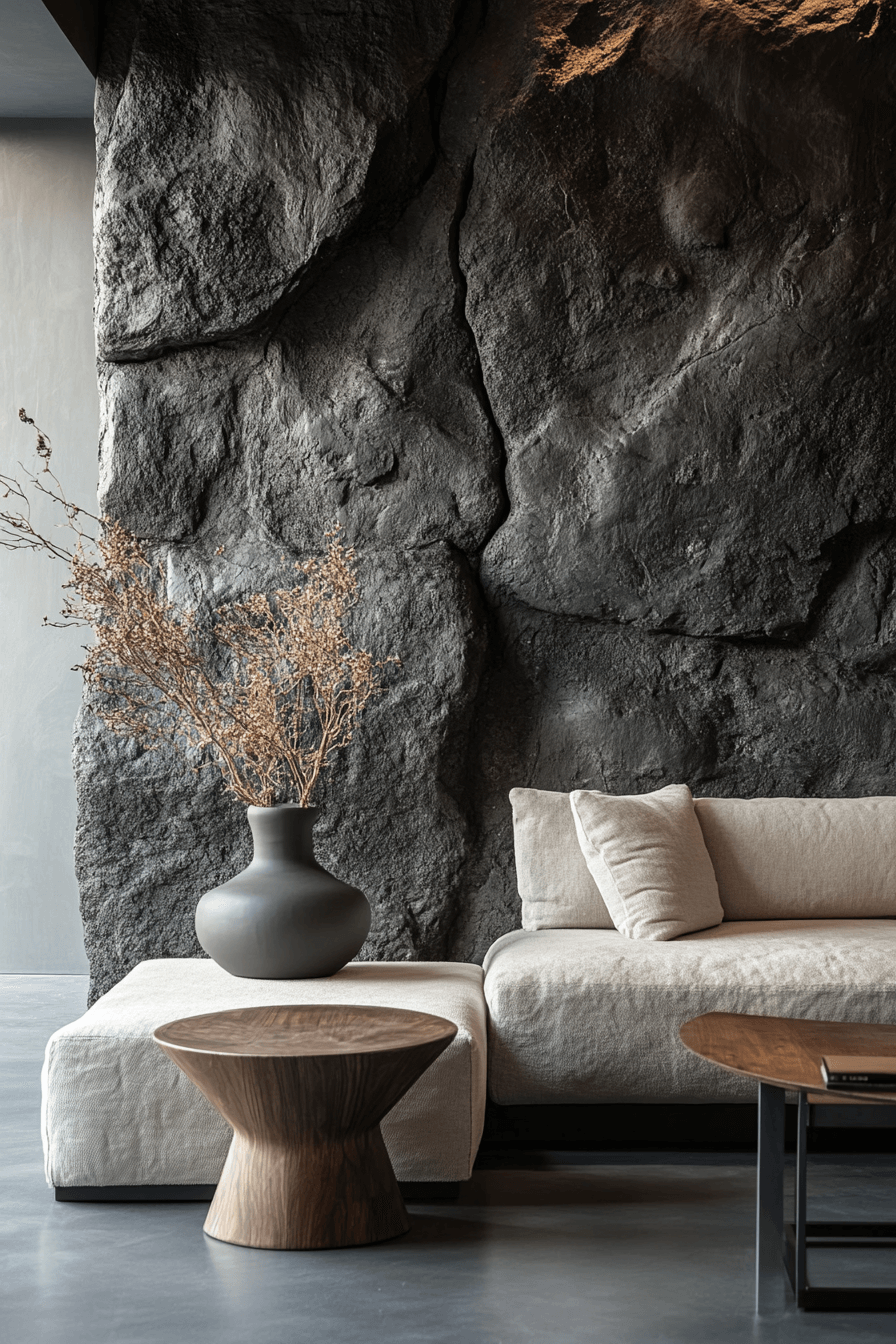 29 Stone Wall Interior Concepts That Make Your Space Stand Out 28 stone wall interior