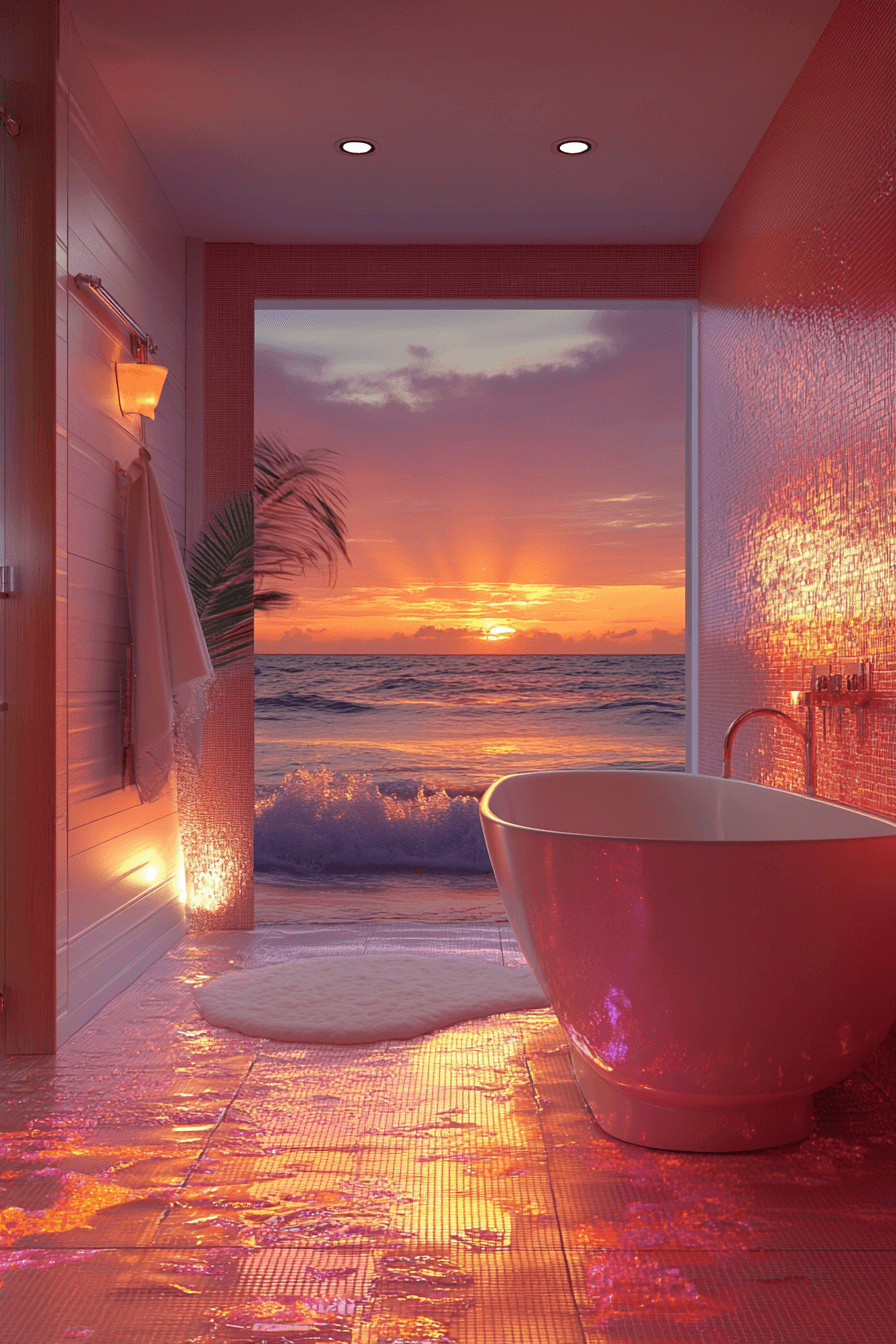 29 Tropical Bathroom Concepts That Embrace Coastal Comfort 28 tropical bathroom