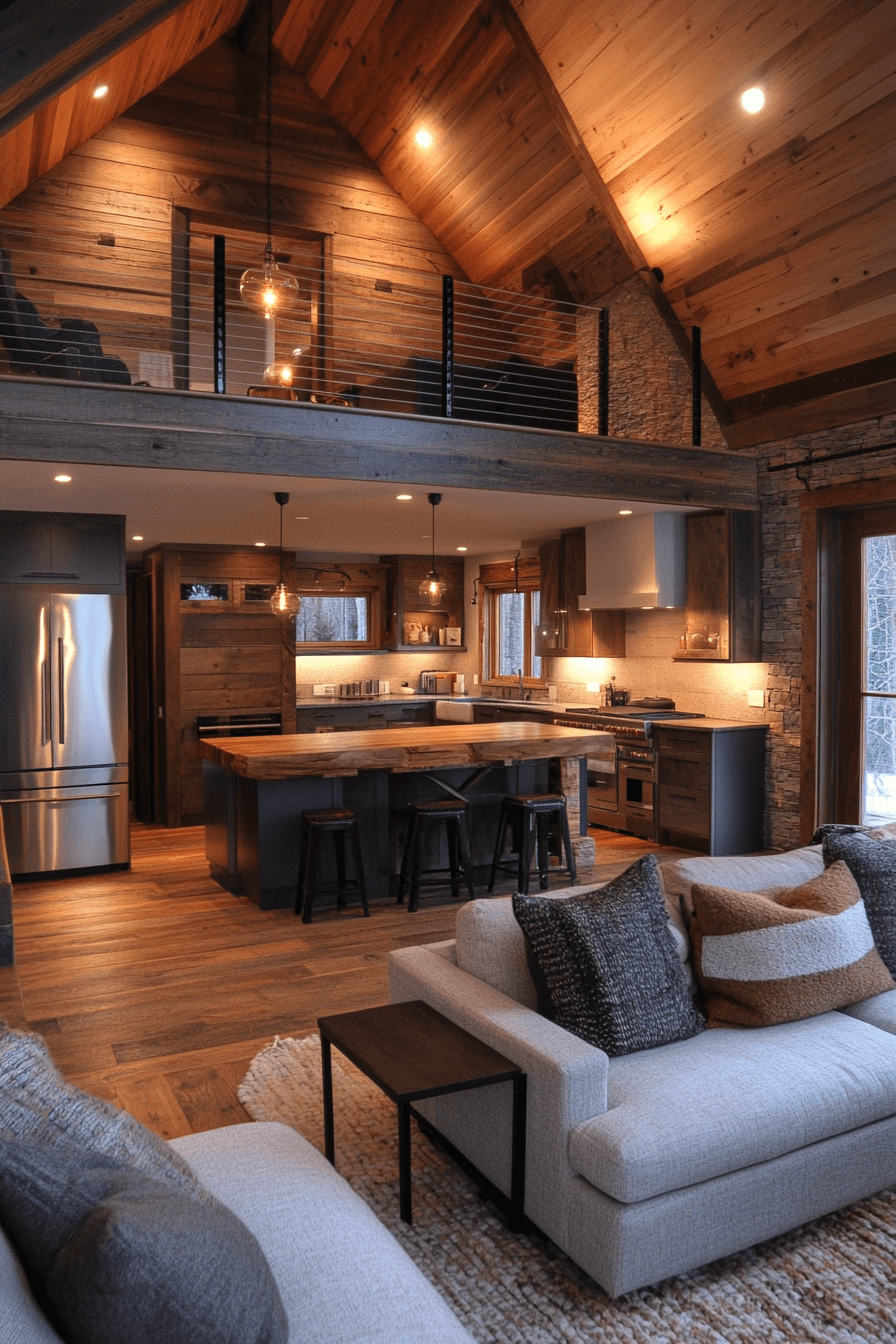 29 Cabin Living Room Ideas to Create the Perfect Escape 28 cabin living room