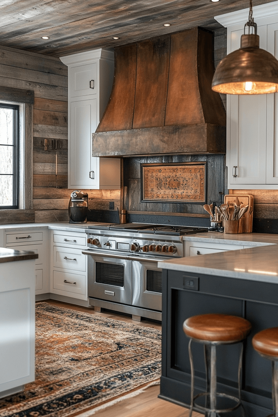 29 Old Cabin Interior Kitchen Inspirations for a Vintage Retreat 28 old cabin interior kitchen