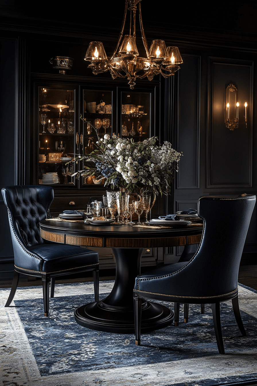 29 Moody Vintage Dining Room Aesthetics That Celebrate Classic Comfort 29 moody vintage dining room