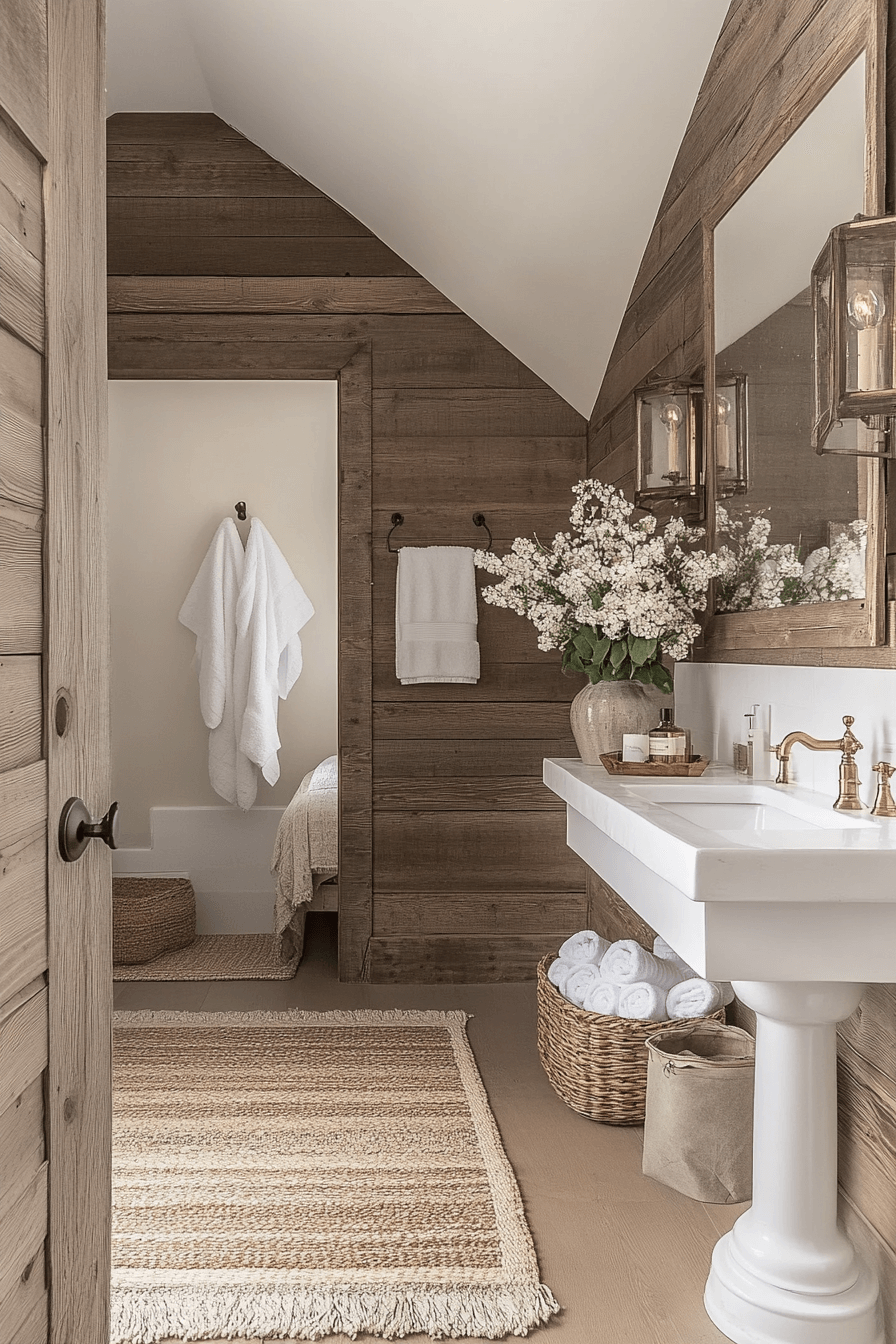 29 Old Cabin Interior Bathroom Inspirations for a Peaceful Escape 29 old cabin interior bathroom