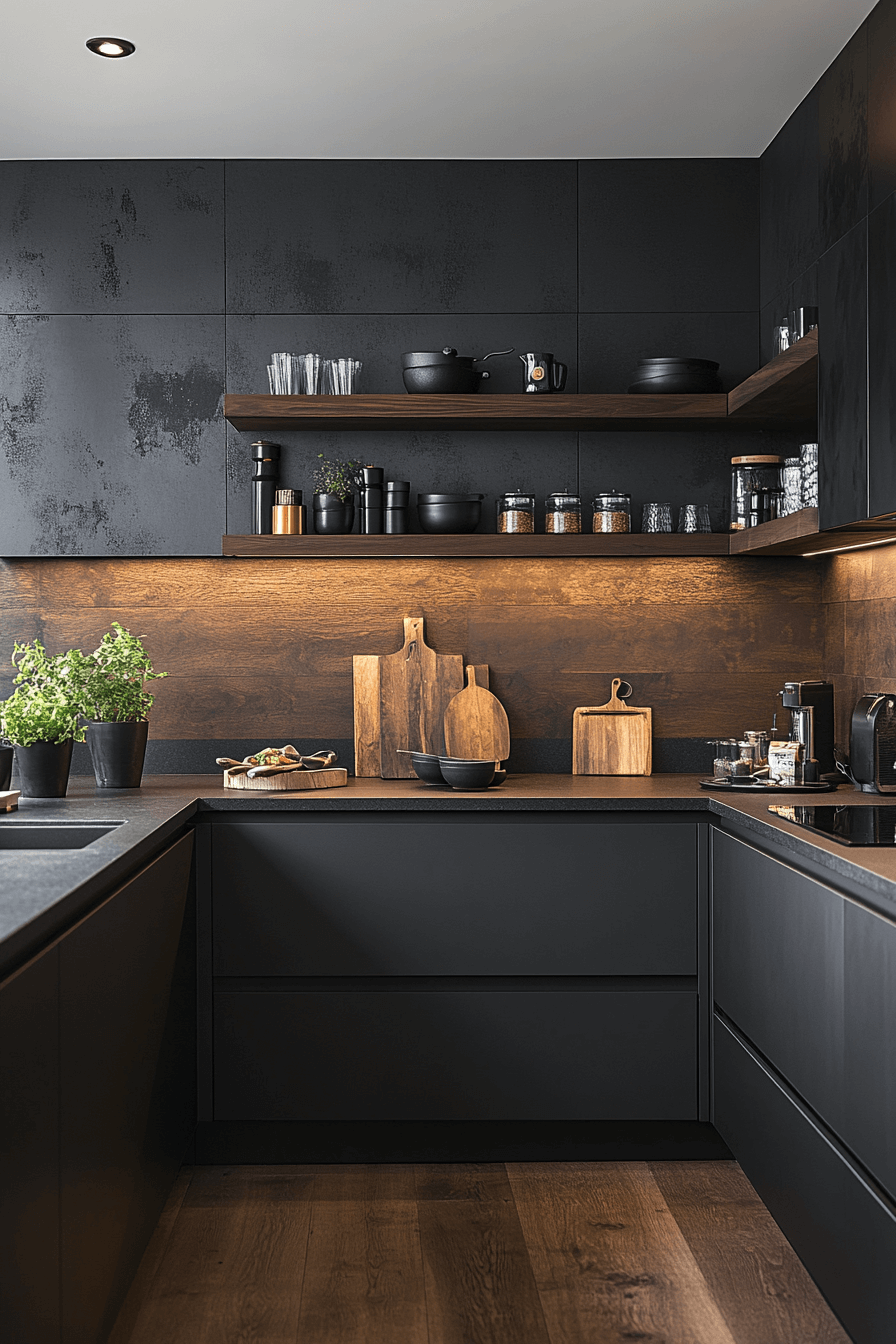 29 Small Moody Kitchen Inspirations That Make Darkness Feel Delightful 29 small moody kitchen