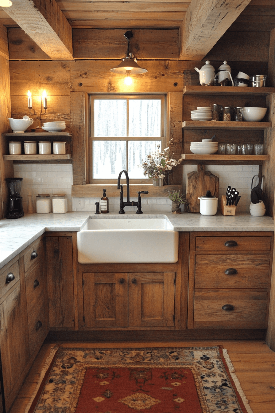 29 Cabin Kitchens That Blend Rustic Charm with Modern Style 29 cabin kitchens