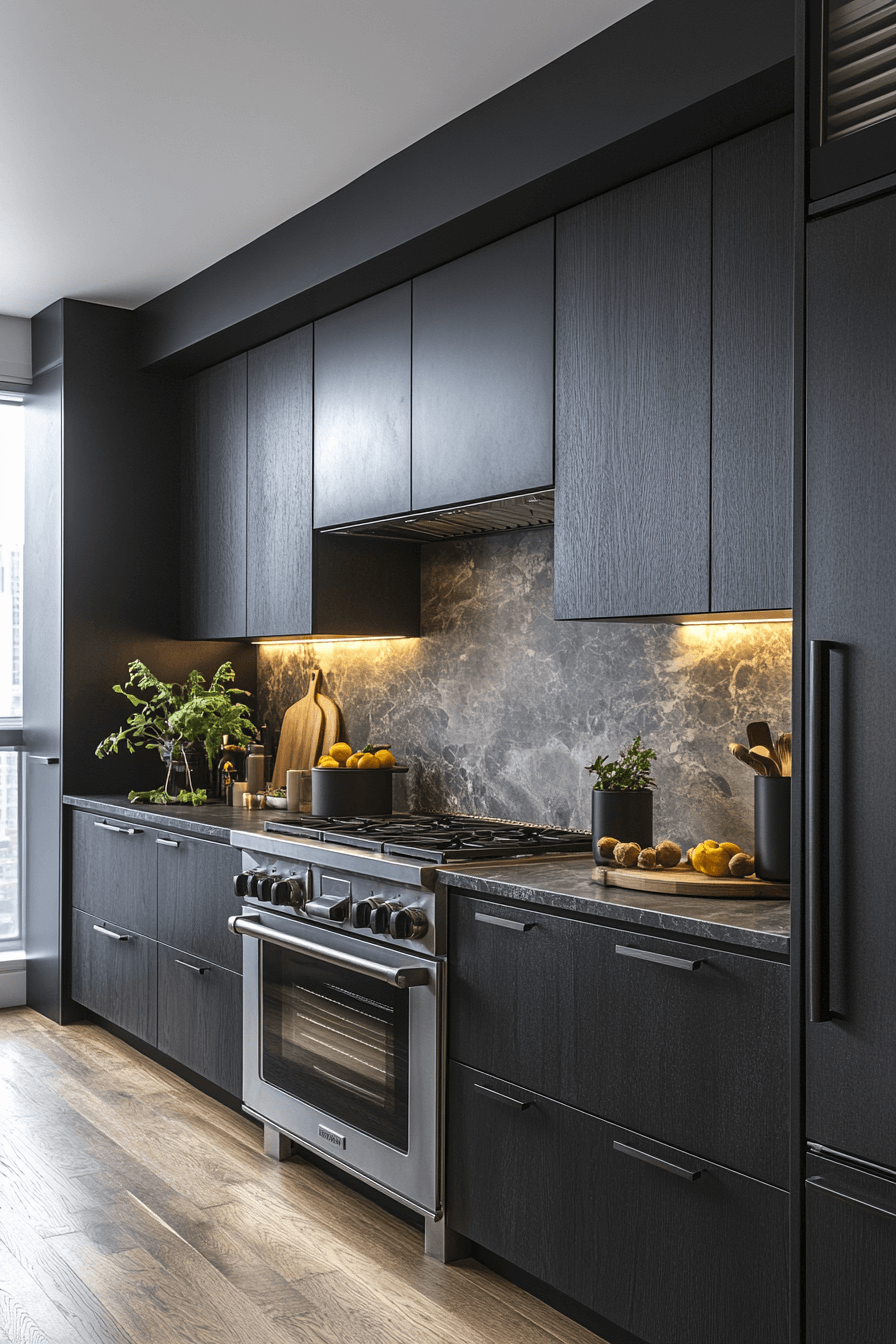 29 Small Moody Kitchen Inspirations That Make Darkness Feel Delightful 3 small moody kitchen