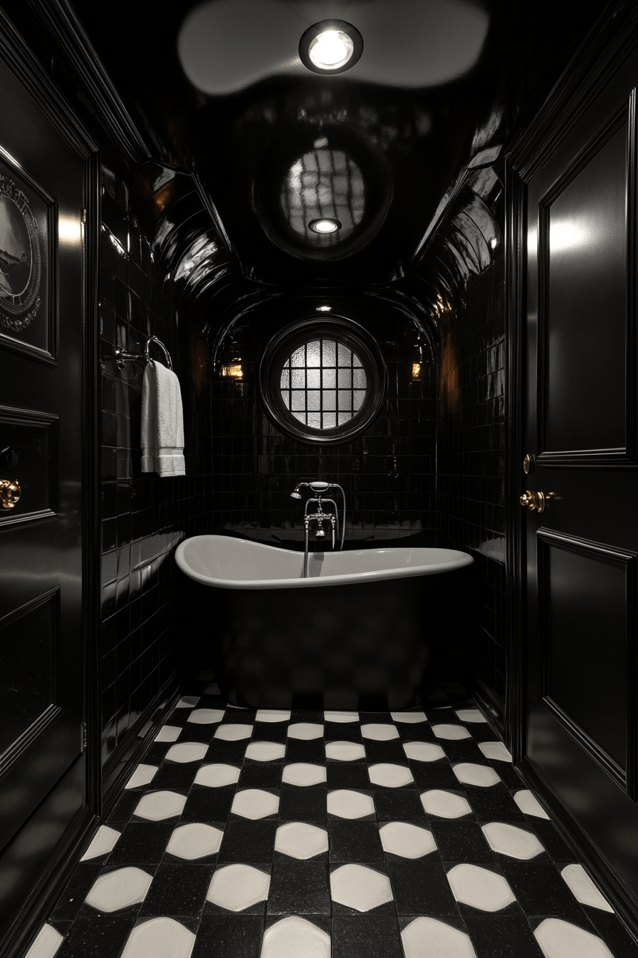 29 Moody Vintage Bathroom Ideas to Create a Timeless and Cozy Retreat 3 moody vintage bathroom