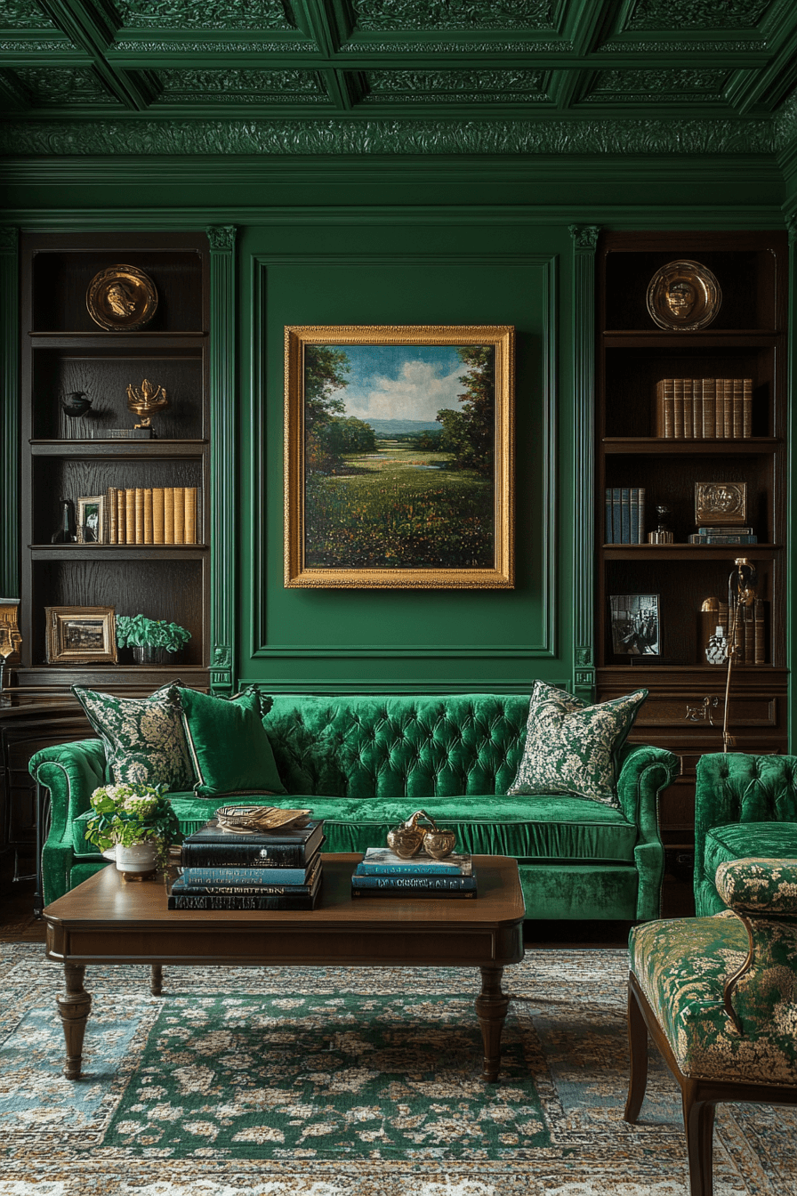 29 Green Living Room Decor Inspirations for a Fresh Modern Makeover 3 green living room decor