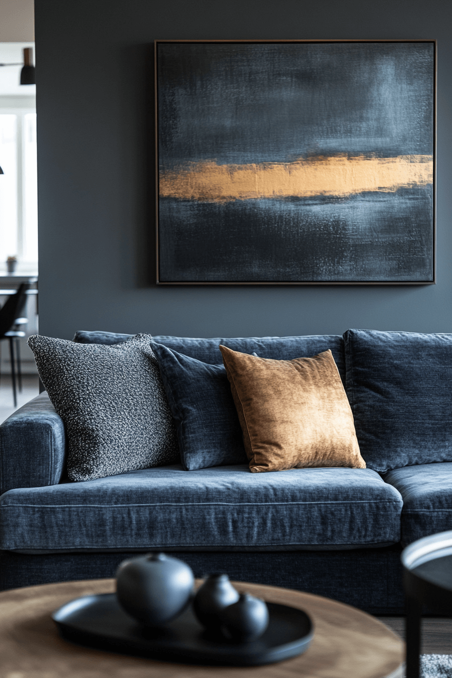 29 Dark Gray Couch Living Room Designs to Refresh Your Gathering Space 3 dark gray couch living room