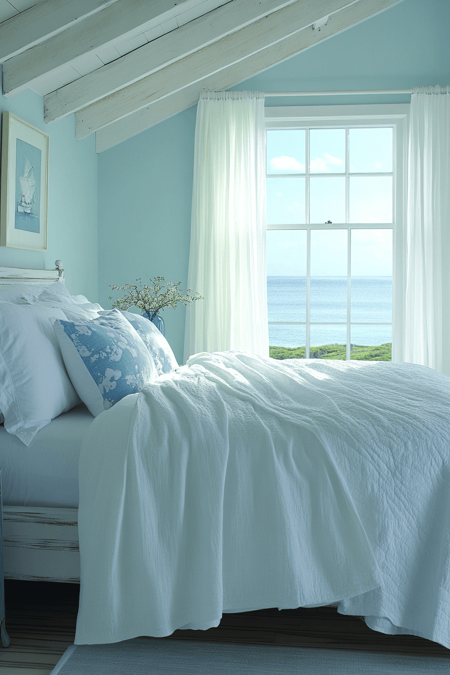 29 Coastal Cottage Bedroom Spaces That Mix Comfort with Coastal Flair 3 coastal cottage bedroom