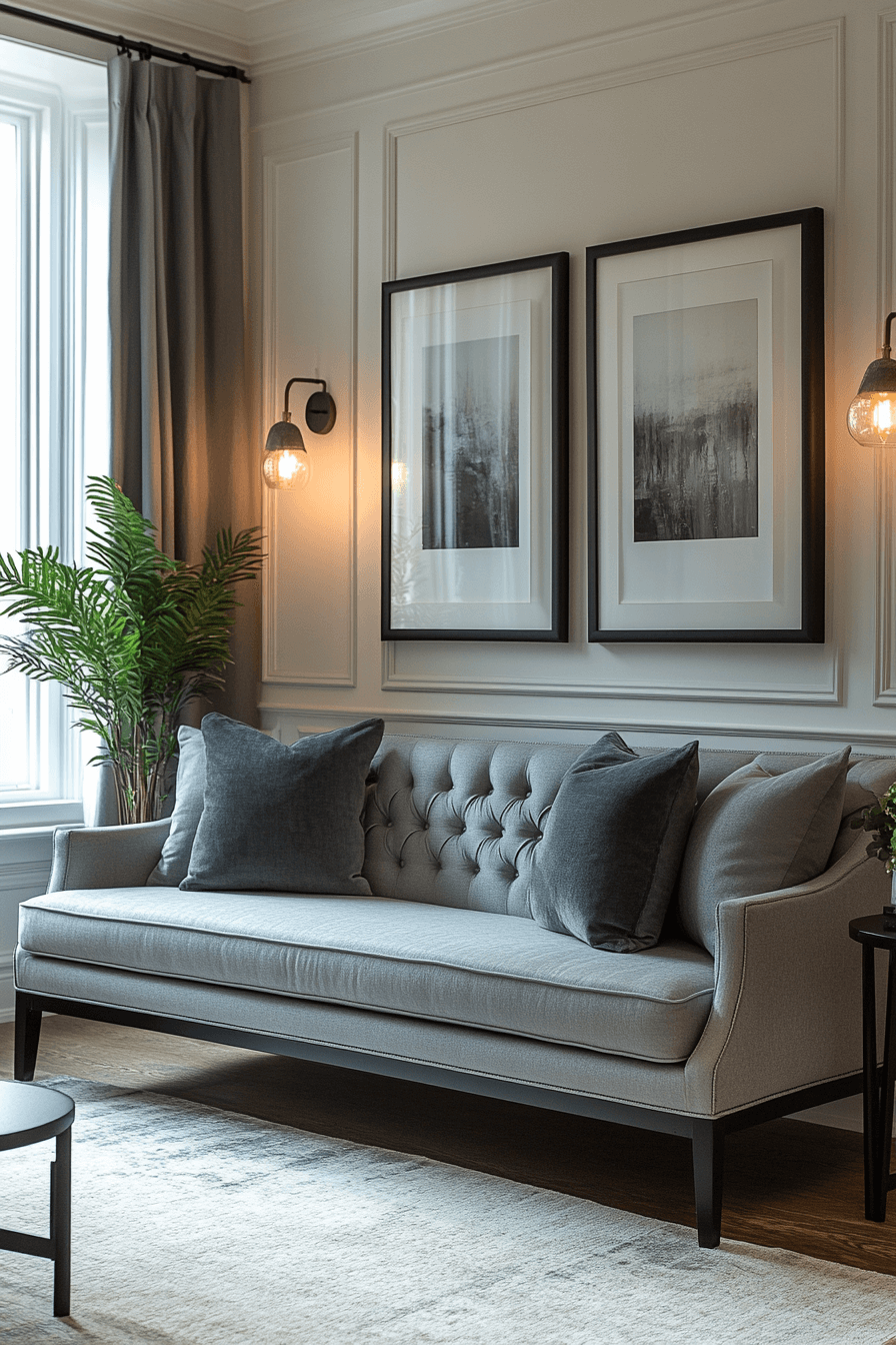 29 Gray Couch Living Room Looks That Never Go Out of Style 4 gray couch living room