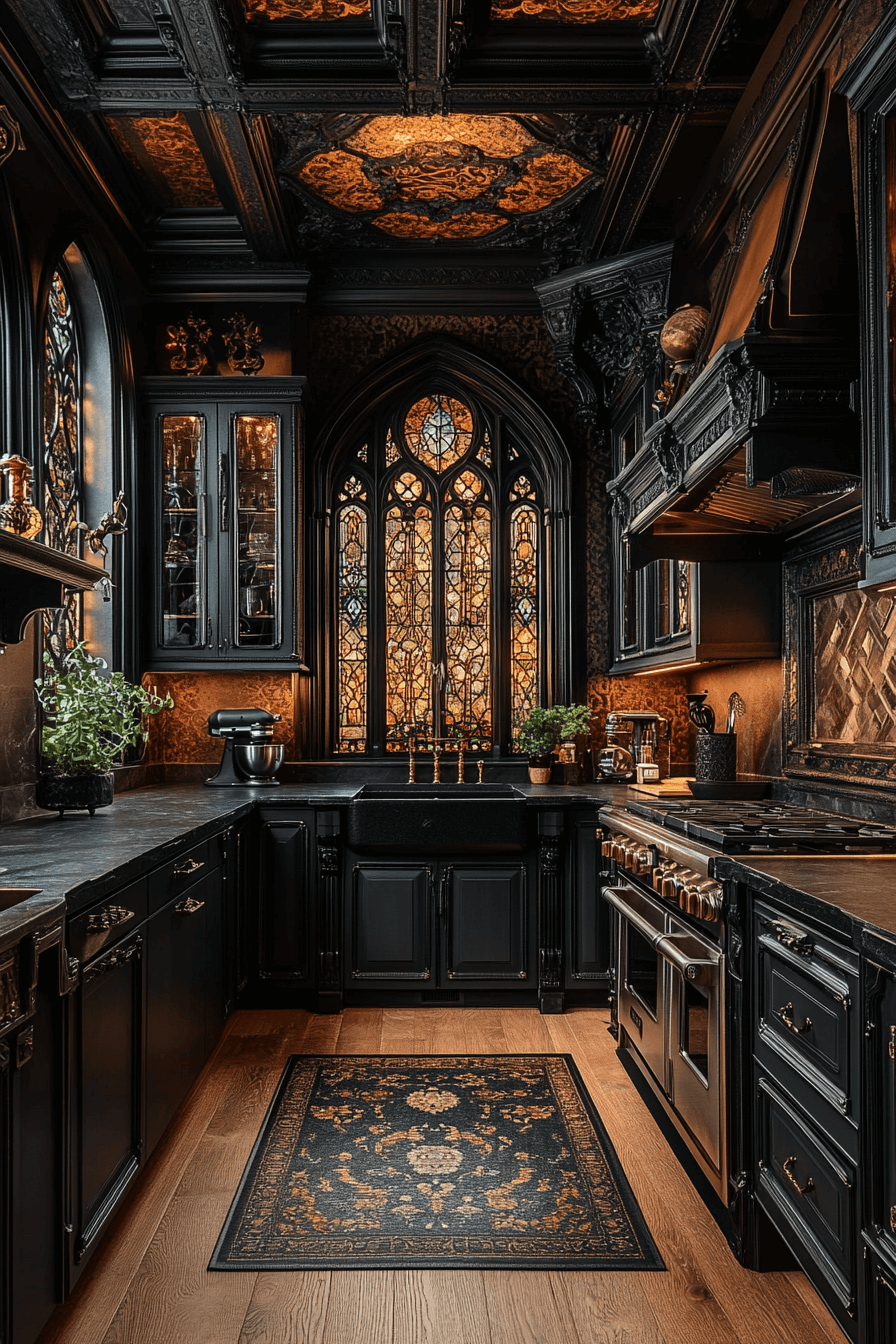 29 Dark Kitchen Aesthetic Touches to Create Your Dream Culinary Retreat 4 dark kitchen aesthetic
