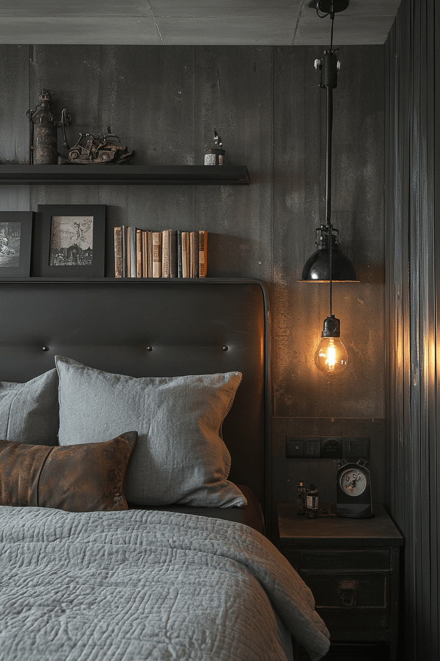 29 Industrial Bedroom Design Inspirations That Feel Fresh and Functional 4 industrial bedroom design