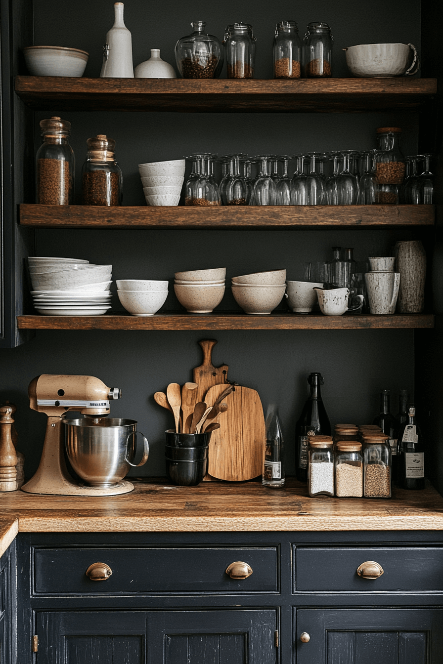 29 Moody Cottage Kitchen Interiors That Radiate Peace and Personality 5 moody cottage kitchen