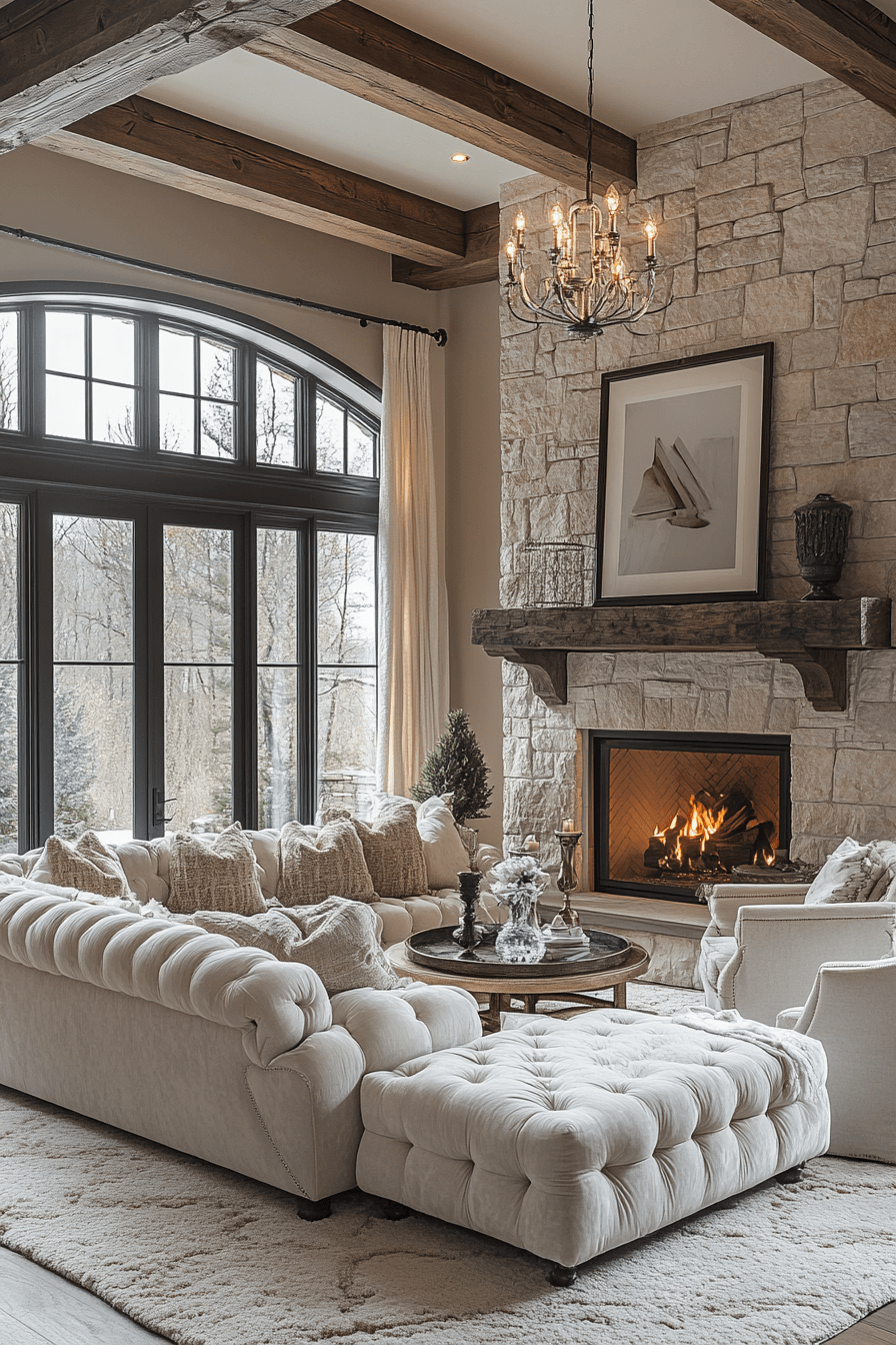 29 Cabin Living Room Ideas to Create the Perfect Escape 5 cabin living room