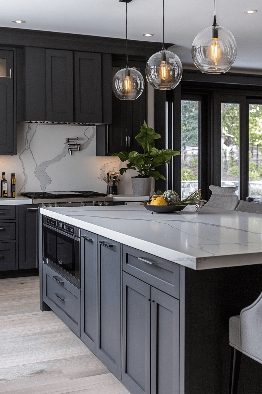 29 Dark Grey Kitchen Cabinets That Turn Simple Spaces Into Showstoppers 6 dark grey kitchen cabinets