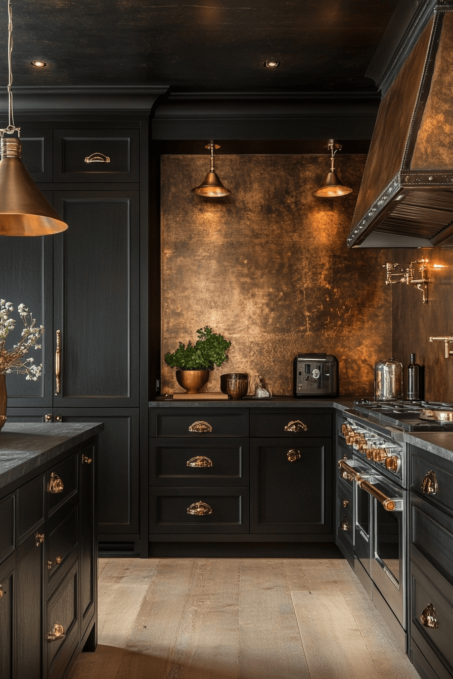 29 Dark and Moody Kitchen Spaces That Turn Everyday Cooking into Art 6 dark and moody kitchen
