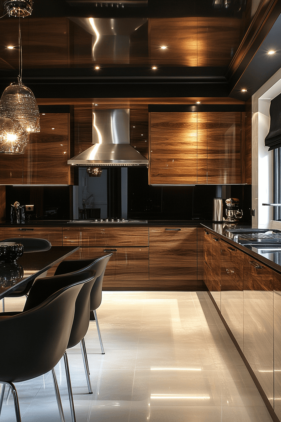 29 Walnut Kitchen Cabinets That Exude Understated Luxury 6 Walnut Kitchen Cabinets