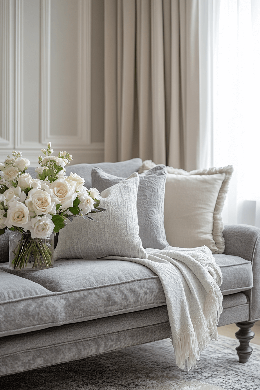 29 Gray Couch Living Room Looks That Never Go Out of Style 6 gray couch living room