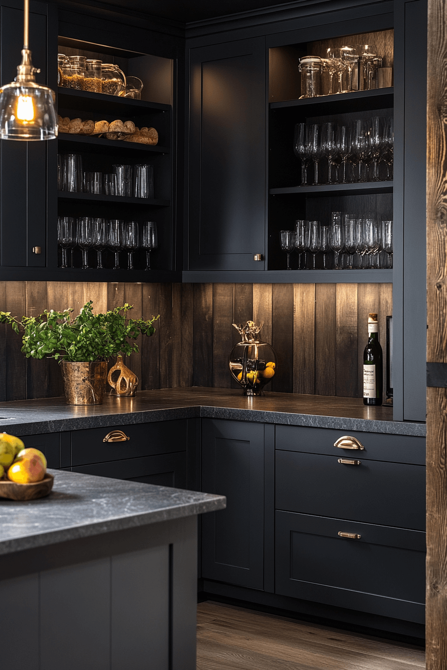 29 Small Moody Kitchen Inspirations That Make Darkness Feel Delightful 7 small moody kitchen