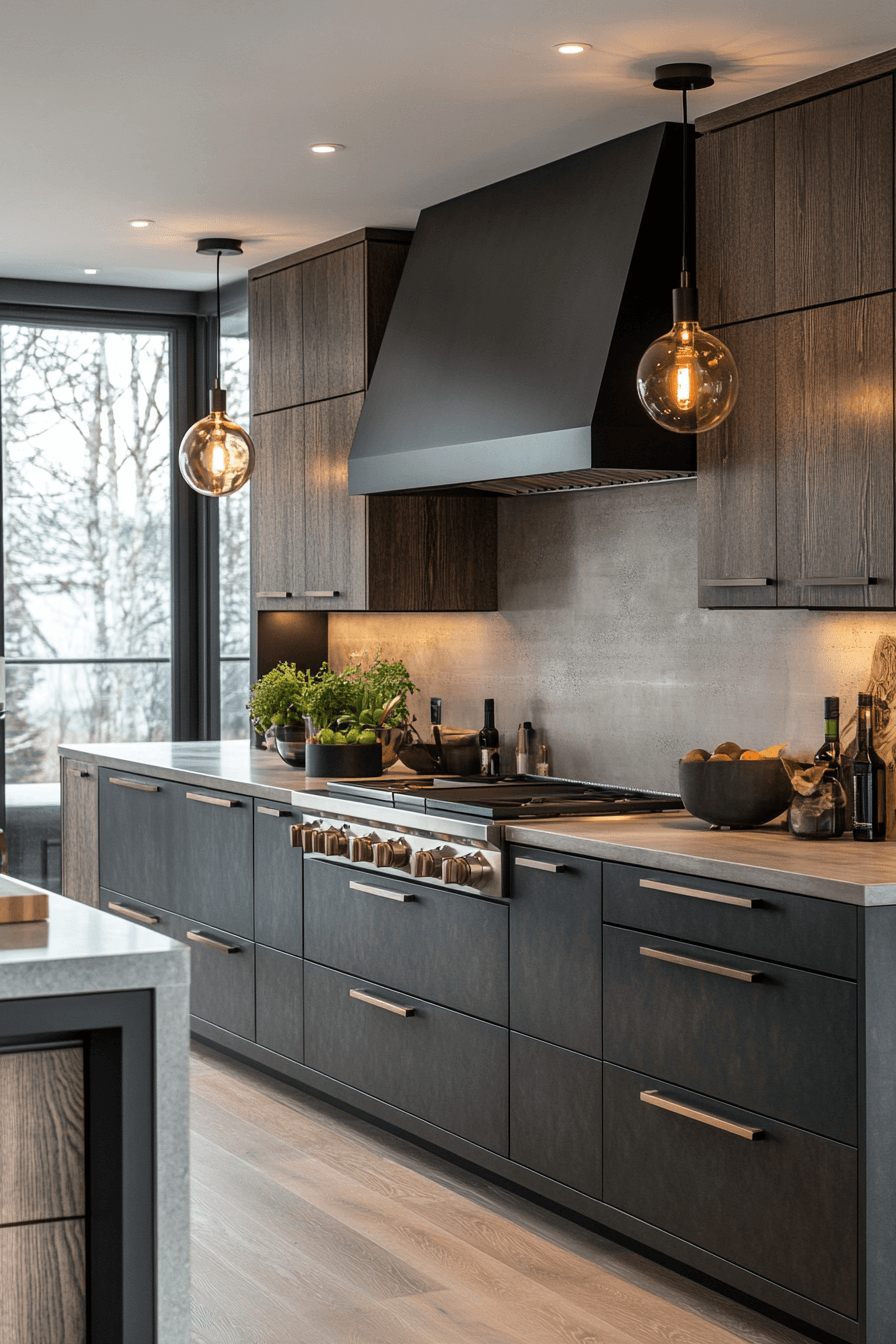 29 Moody Kitchen Cabinets to Embrace Rich Tones and Timeless Style 7 moody kitchen cabinets