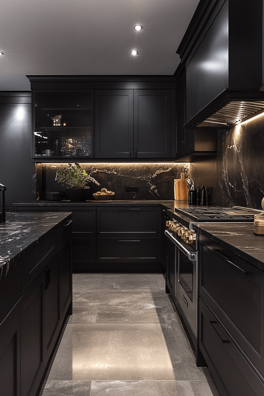 29 Dark and Moody Kitchen Spaces That Turn Everyday Cooking into Art 7 dark and moody kitchen