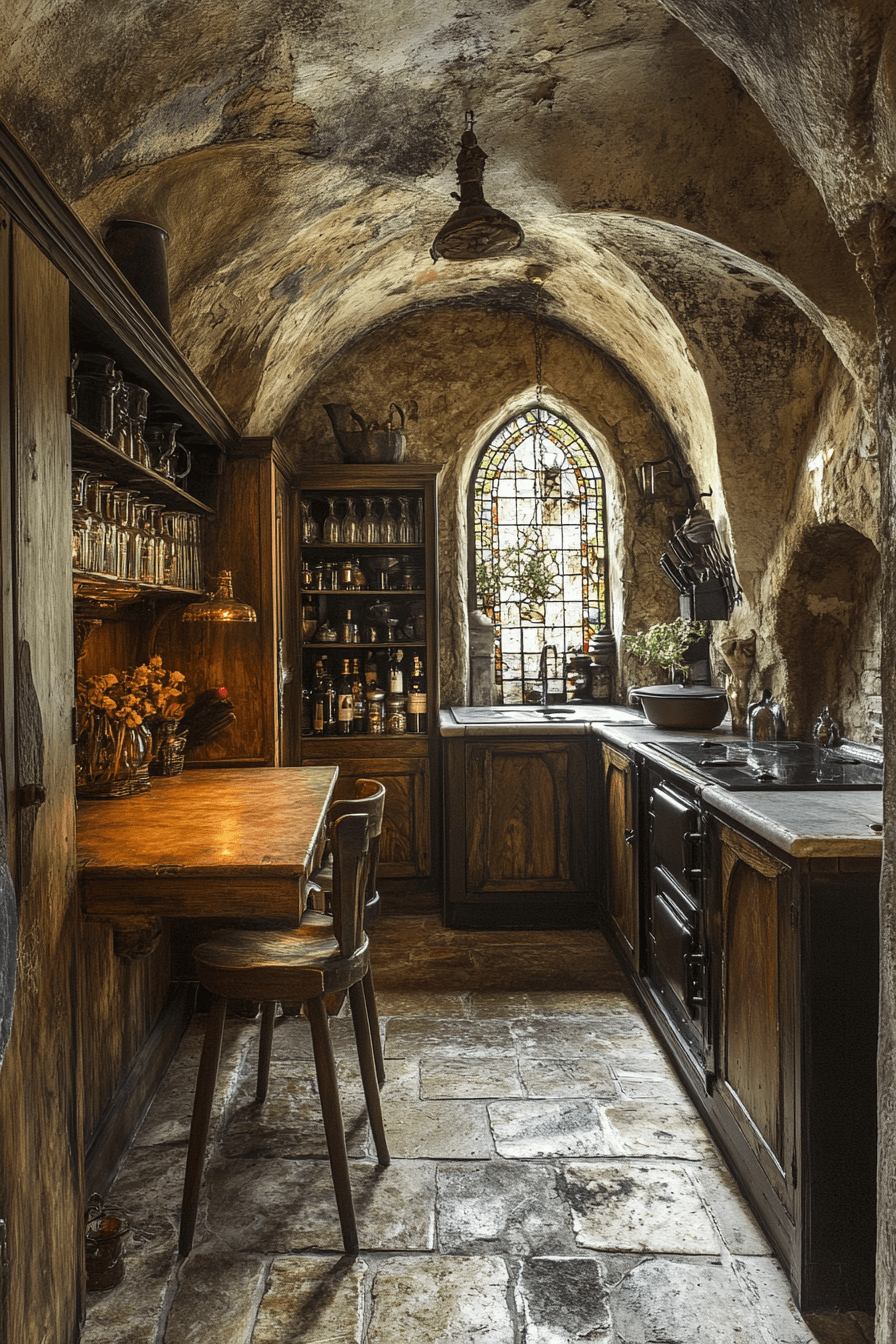 29 Dark Academia Kitchen Designs for Lovers of Literature and Aesthetics 7 dark academia kitchen