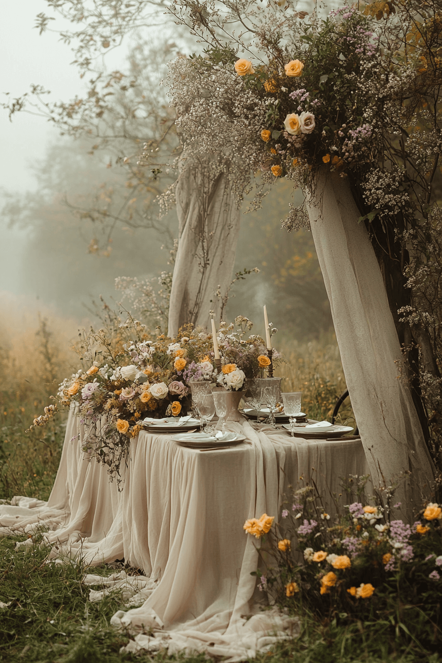 29 Moody Romantic Wedding Decor Inspirations to Create a Beautifully Intimate Atmosphere 7 moody romantic wedding decor