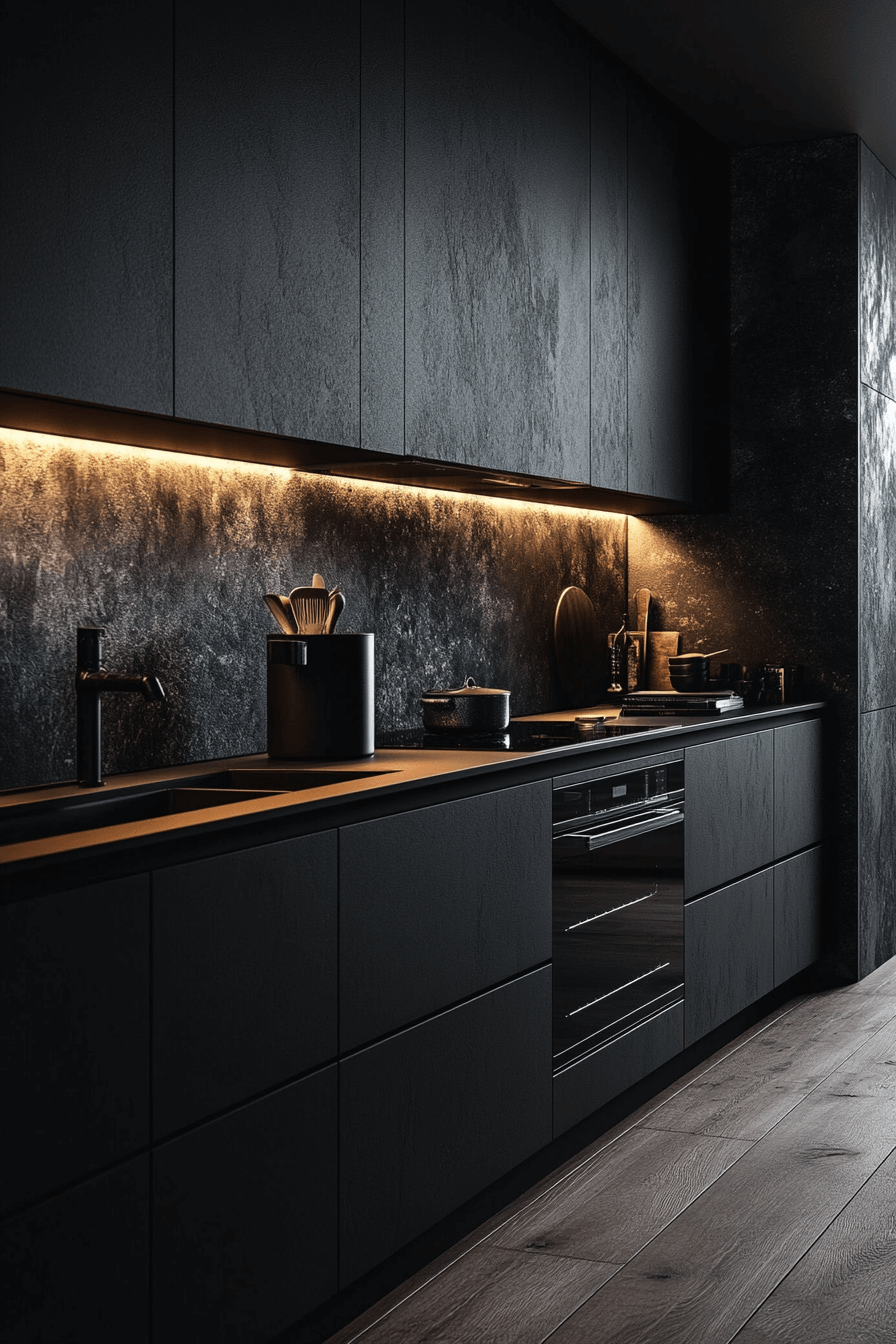 29 Dark Kitchen Aesthetic Touches to Create Your Dream Culinary Retreat 7 dark kitchen aesthetic