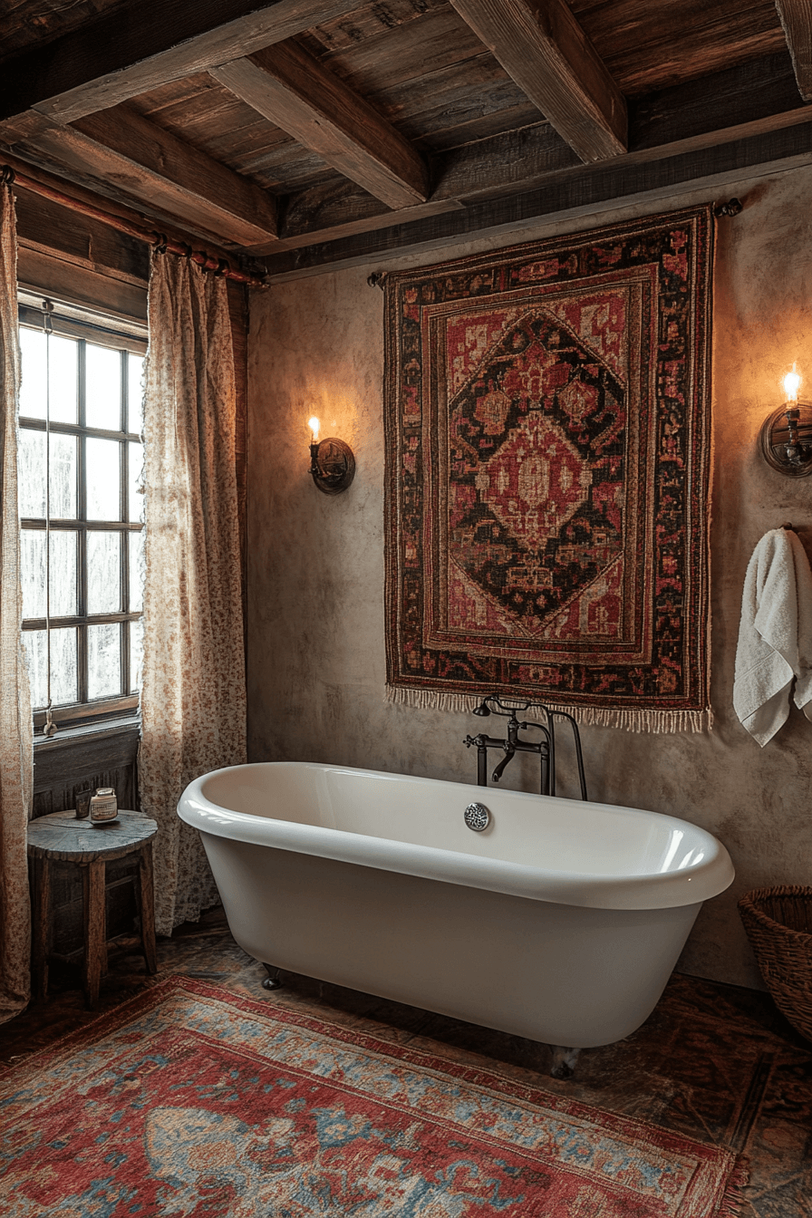 29 Moody Vintage Bathroom Ideas to Create a Timeless and Cozy Retreat 7 moody vintage bathroom