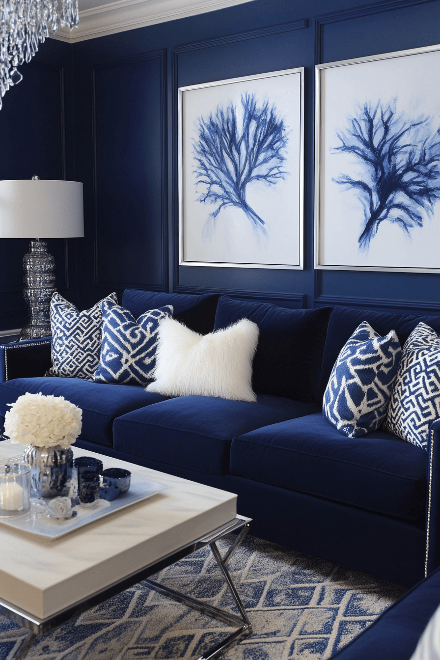 29 Blue Living Room Decor Ideas That Brighten Without Overwhelming 8 blue living room decor