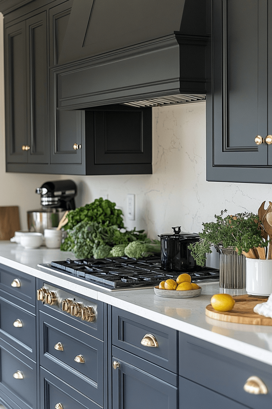29 Dark Grey Kitchen Cabinets That Turn Simple Spaces Into Showstoppers 8 dark grey kitchen cabinets