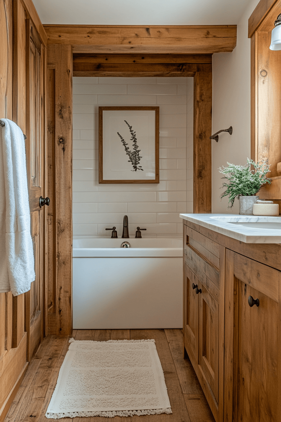 29 Old Cabin Interior Bathroom Inspirations for a Peaceful Escape 8 old cabin interior bathroom