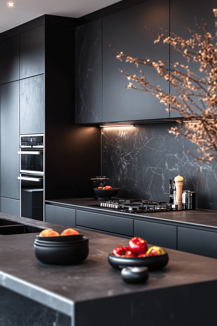 29 Small Moody Kitchen Inspirations That Make Darkness Feel Delightful 9 small moody kitchen