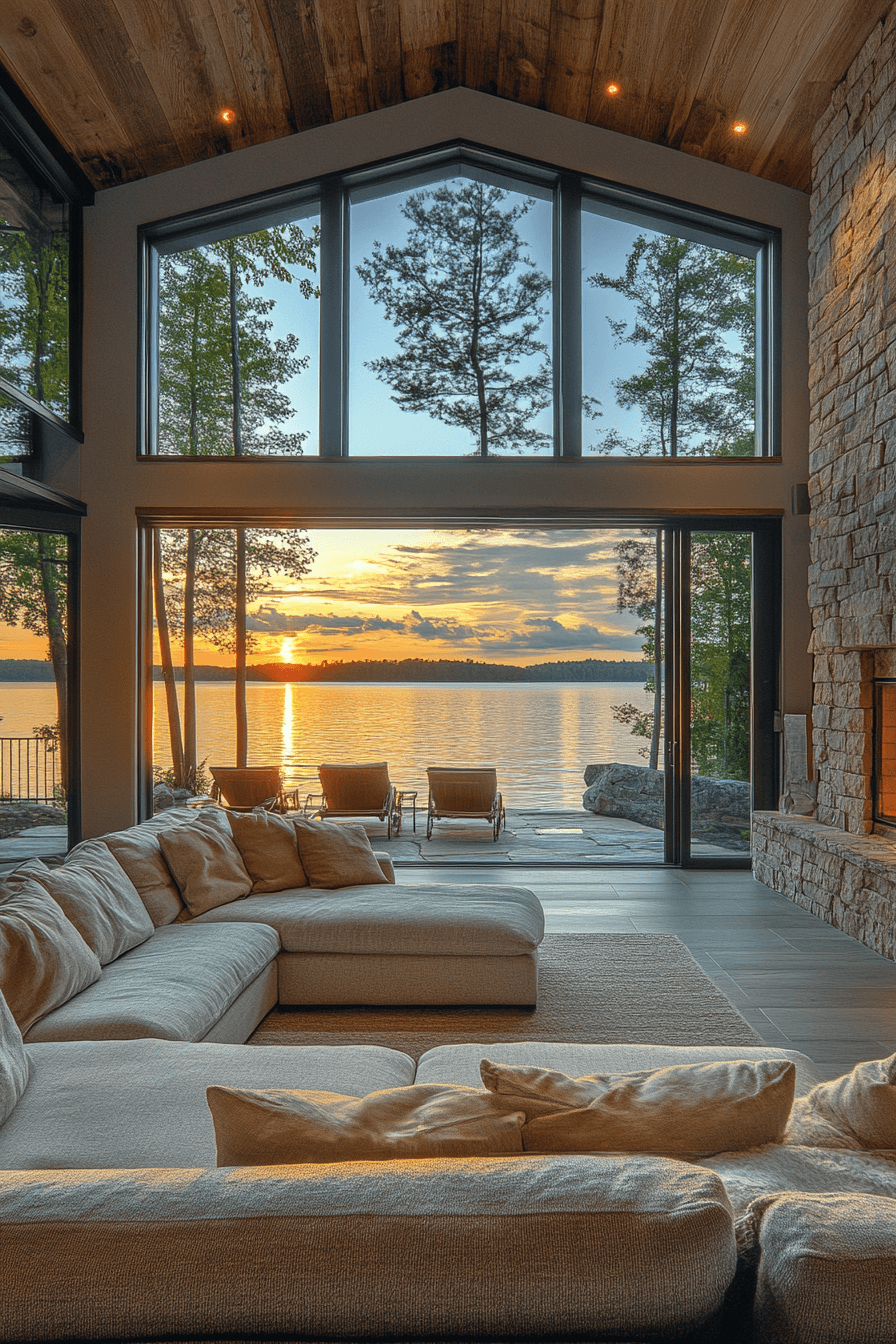 29 Cabin Living Room Ideas to Create the Perfect Escape 9 cabin living room