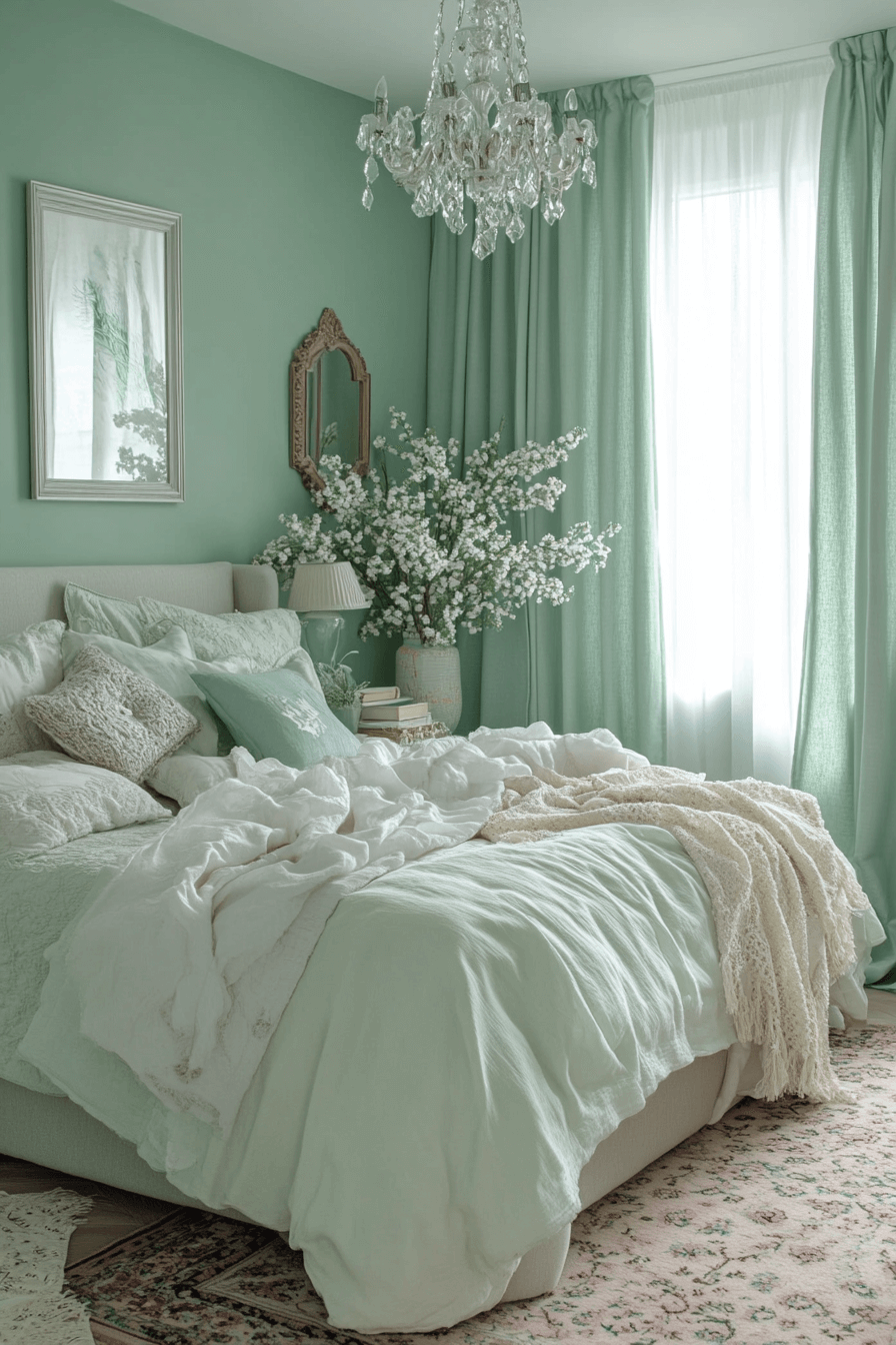 29 Moody Green Bedroom Designs to Turn Your Bedroom into a Tranquil Escape 9 moody green bedroom