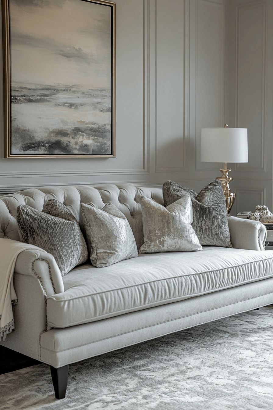 29 Gray Couch Living Room Looks That Never Go Out of Style 9 gray couch living room