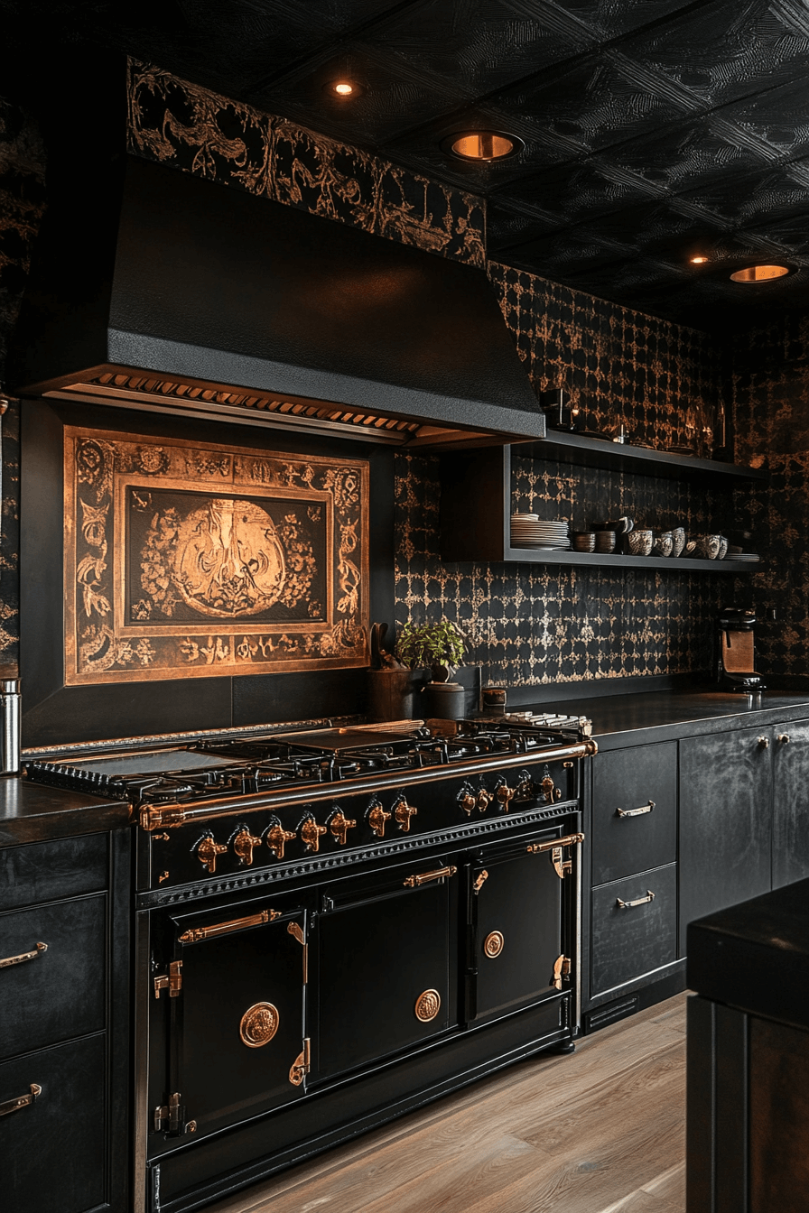 29 Dark Academia Kitchen Designs for Lovers of Literature and Aesthetics 9 dark academia kitchen