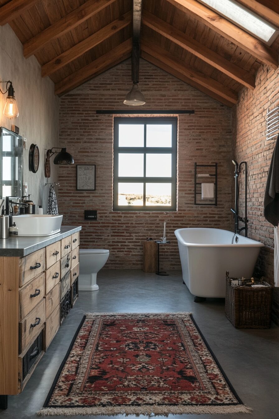 29 Industrial Bathroom Ideas That Turn Raw Details Into Refined Style 7 industrial bathroom ideas