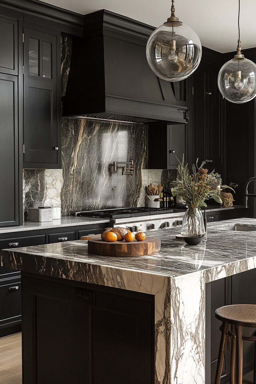 29 Dark and Moody Kitchen Spaces That Turn Everyday Cooking into Art 11 dark and moody kitchen