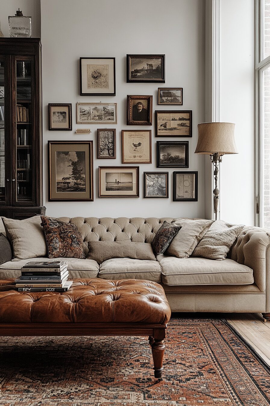 29 Moody Vintage Living Room Designs to Bring Vintage Charm into Contemporary Living 20 moody vintage living room