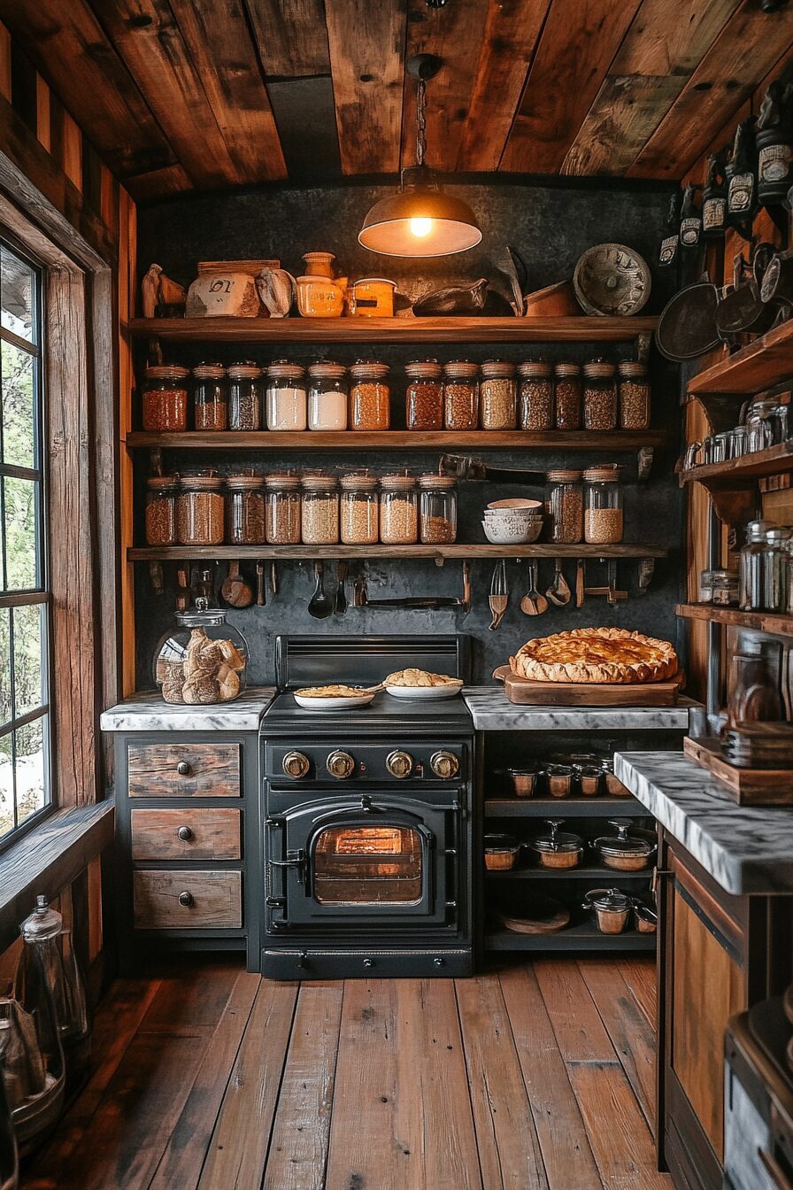 29 Cabin Kitchens That Blend Rustic Charm with Modern Style 25 cabin kitchens