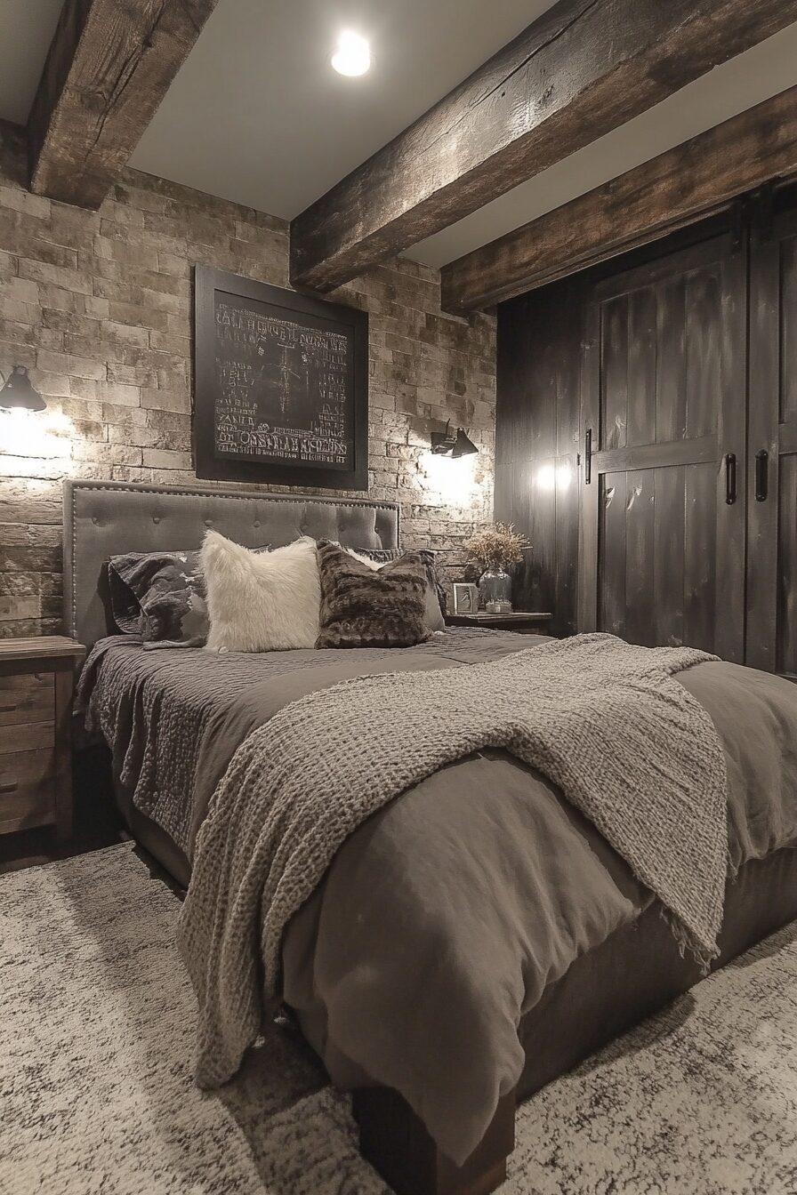 29 Industrial Bedroom Design Inspirations That Feel Fresh and Functional 20 industrial bedroom design