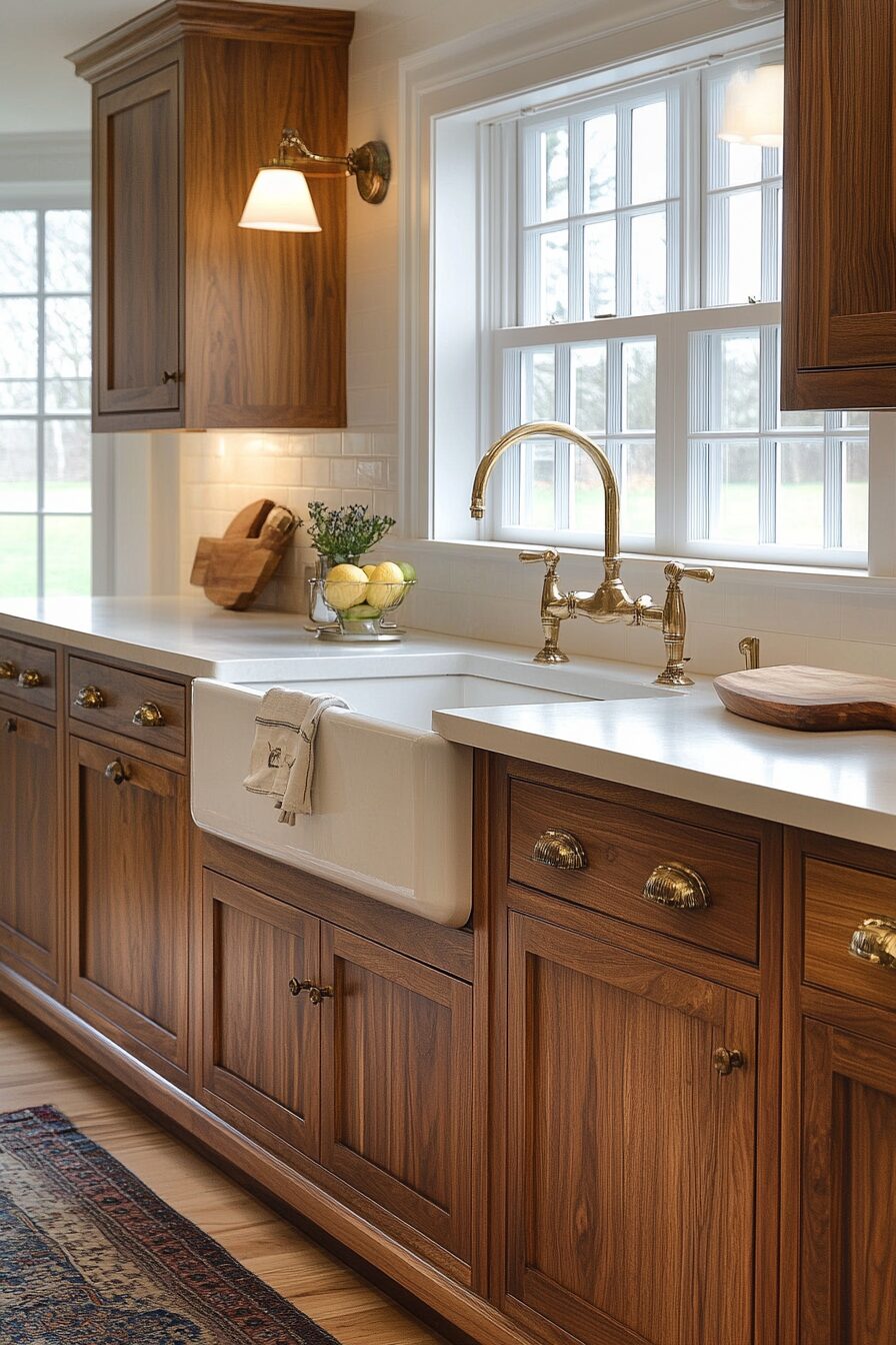 29 Walnut Kitchen Cabinets That Exude Understated Luxury 8 Walnut Kitchen Cabinets