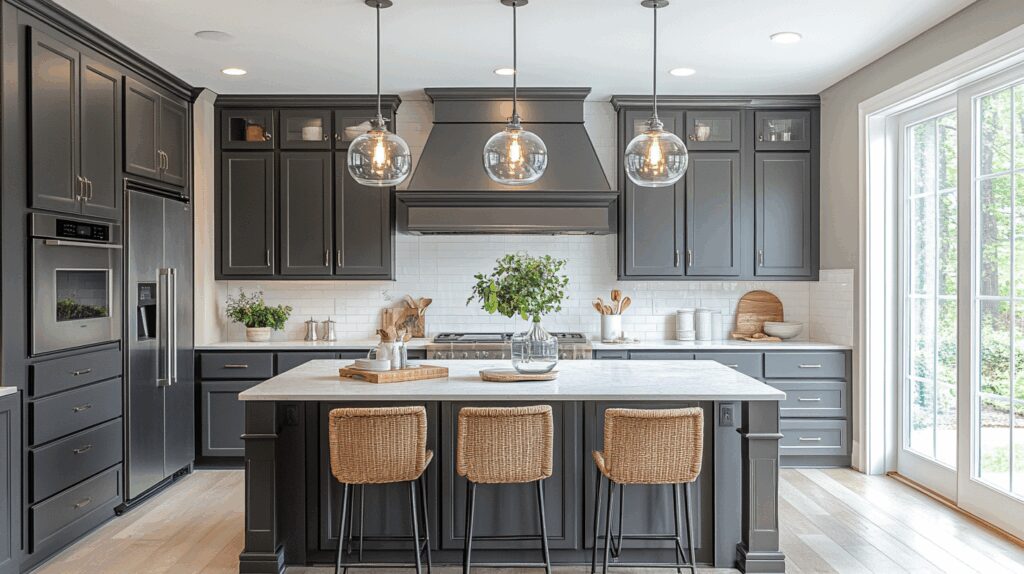 29 Dark Grey Kitchen Cabinets That Turn Simple Spaces Into Showstoppers 5 dark grey kitchen cabinets