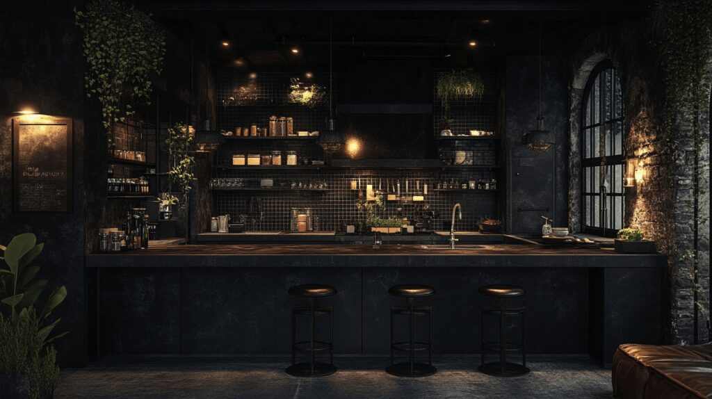 29 Dark Kitchen Aesthetic Touches to Create Your Dream Culinary Retreat 2 dark kitchen aesthetic