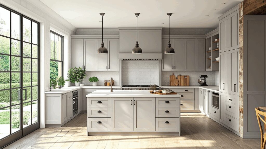 29 Light Grey Kitchen Cabinets for a Clean and Contemporary Vibe 1 light grey kitchen cabinets