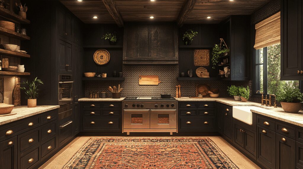 29 Moody Cottage Kitchen Interiors That Radiate Peace and Personality 4 moody cottage kitchen