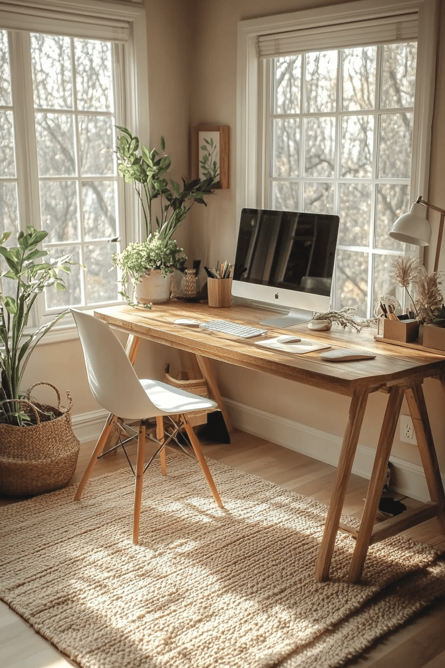 29 Japandi Home Office Details That Support Intentional Living 1 japandi home office