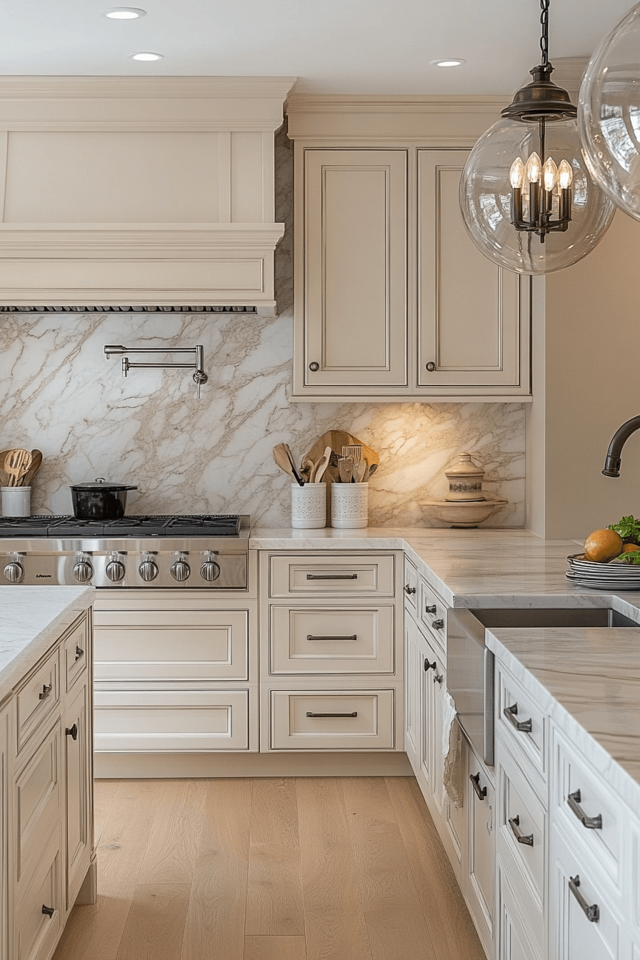 29 Kitchen Backsplash with White Cabinets That Make Neutrals Pop 1 kitchen backsplash with white cabinets